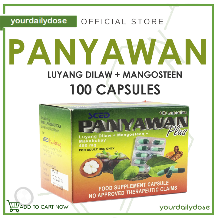 Panyawan Plus Capsule Luyang Dilaw Mangosteen And Makabuhay Caps