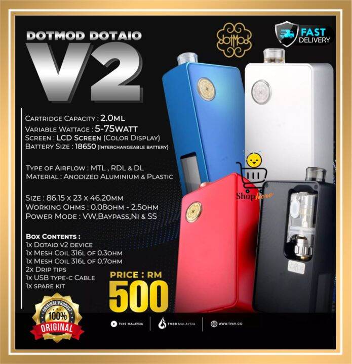 Authentic Dotmod Dotaio V Dotmod Dotaio V Dotmod Aio V Dotmod Dotaio