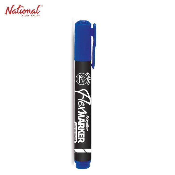 Flex Office Permanent Marker Blue Bullet FO PM03 Lazada PH