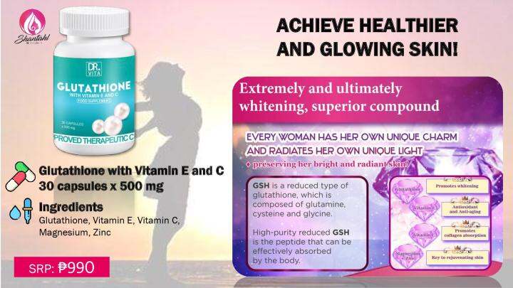 Dr Vita Glutathione With Vitamin E And C Lazada Ph