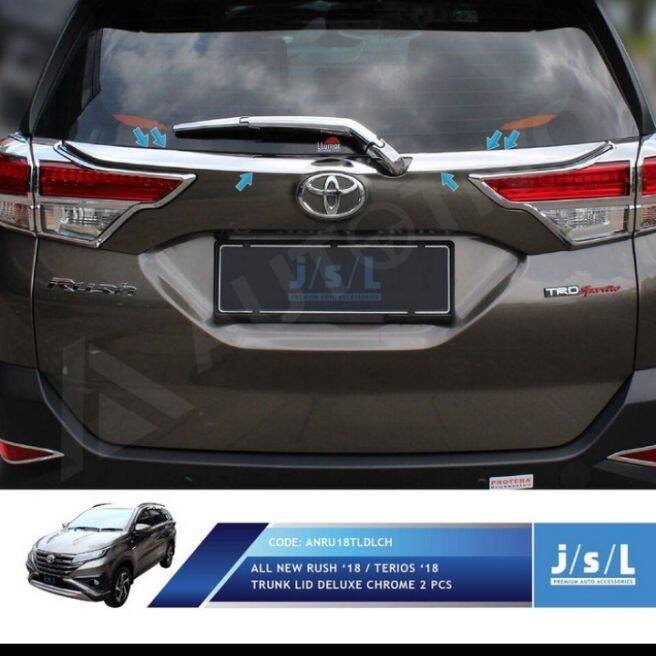 Trunk Lid List Bagasi Belakang Mobil All New Rush Terios 2018 Up Model