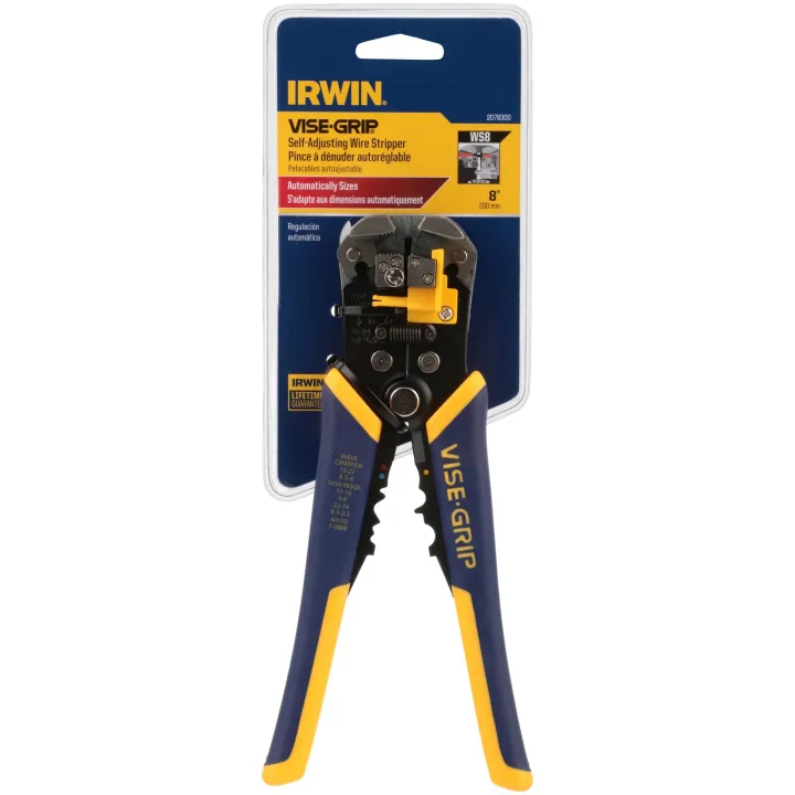 IRWIN VISE GRIP 2078300 Self Adjusting Wire Stripper 8 In The Sales