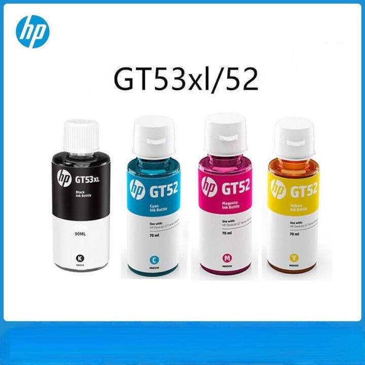 HP GT51 GT53 And GT52 Original Ink Bottle Set Of 4 Colors Black Cyan