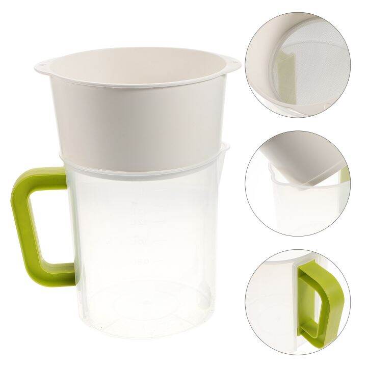 Milk Strainer Filter Soy Nut Maker Yogurt Pitcher Cup Tea Machine Set