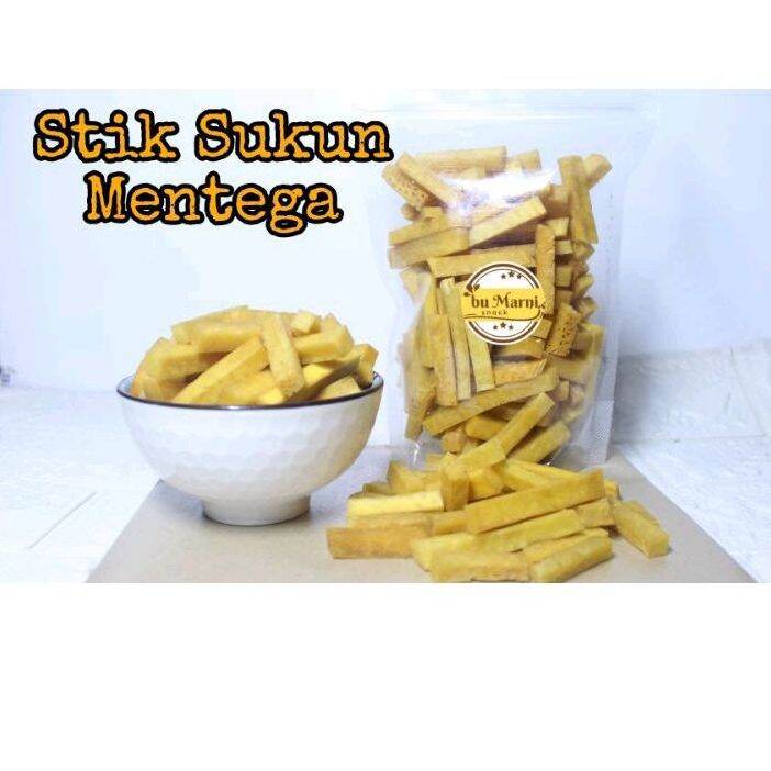 Stik Sukun Mentega Renyah Pilihan Camilan Keripik Stik Gurih Asin