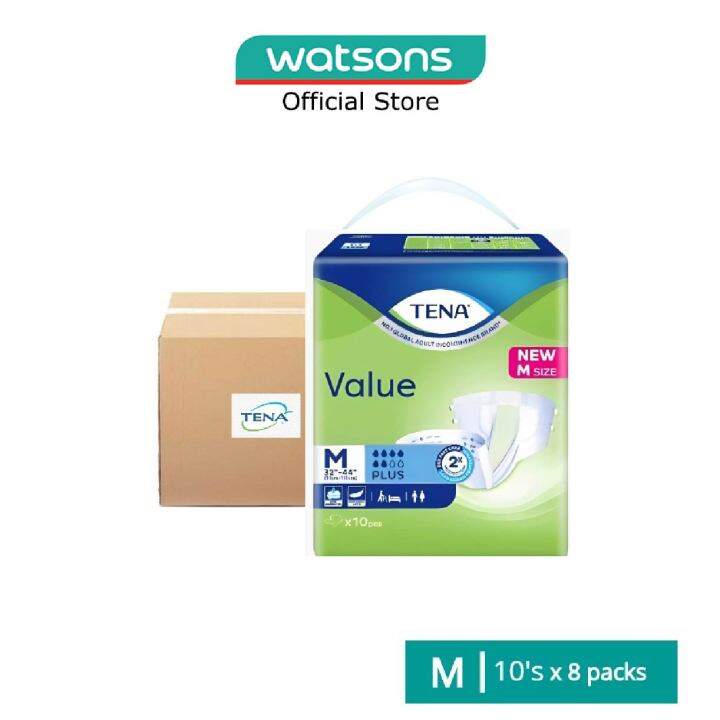 Tena Value Adult Diaper Size M S X Packs Per Carton Lazada