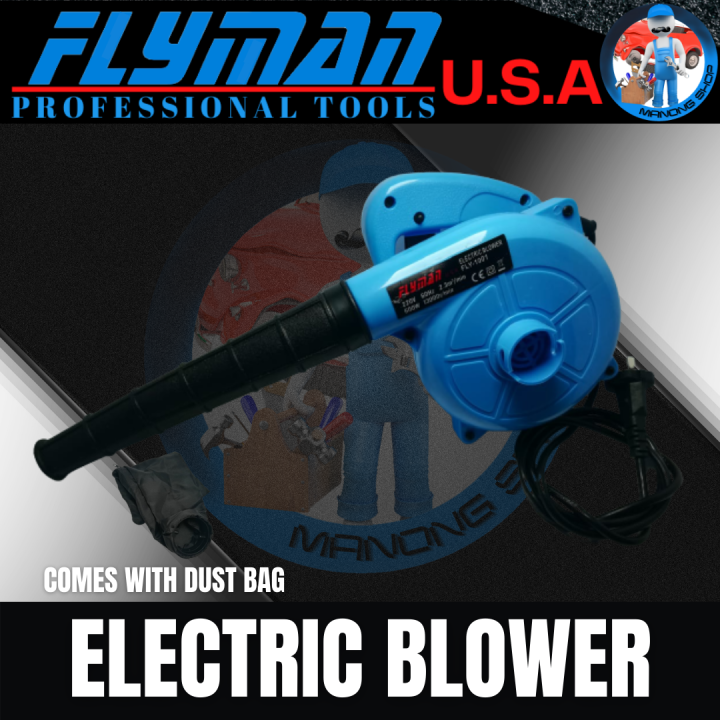 Manong Shop Flyman Electric Blower 600W With Rubber Nozzle Air Duster