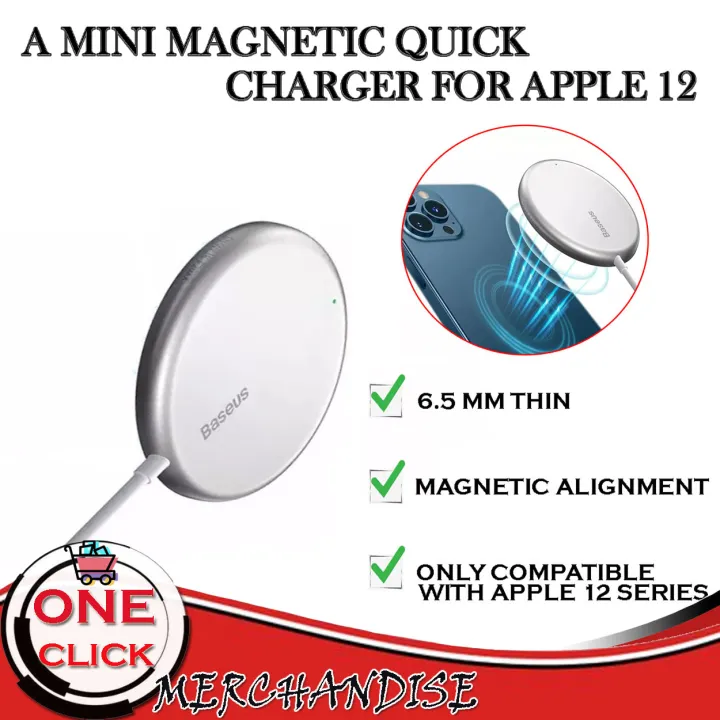 Baseus Simple Mini Magnetic Wireless Charger Suit For Iphone With