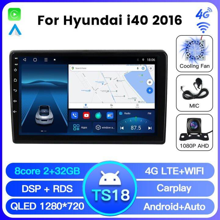 Carplay Auto Android Dsp Car Radio For Hyundai I Gps