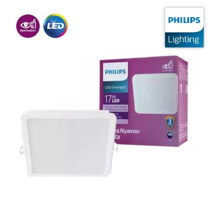 Philips 59467 Meson 17W 6 LED SQUARE Downlight Daylight 6500K Warm