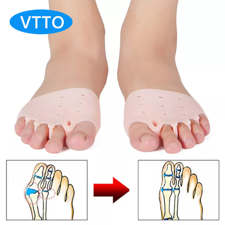 Vtto Pair Silicone Foot Pads Toe Separator Cushion Pad Pain Relief