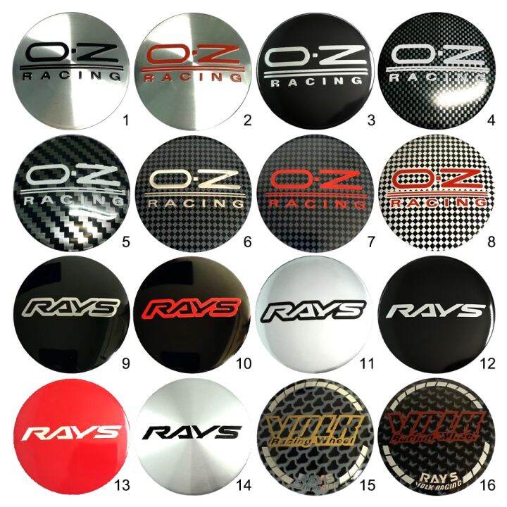 Hot New 4PC 56MM CAR Wheel Center Cap Emblem Sticker For Vossen Rays