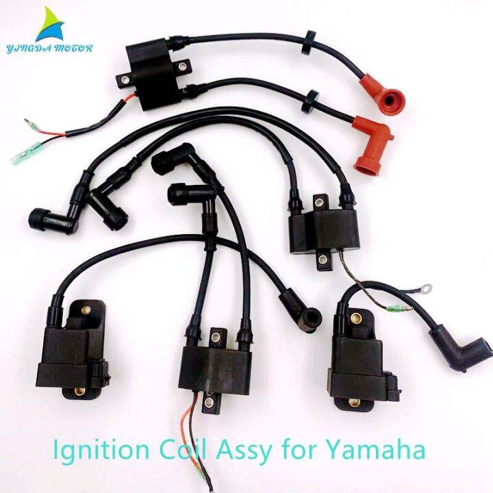 Boat Motor Ignition Coil Assy For Yamaha Outboard Stroke Hp Hp Hp