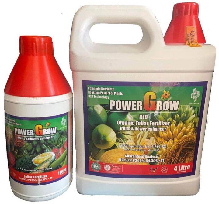 Power Grow Organic Foliar Fertilizer Red Fruit Flower Enhancer Perfect