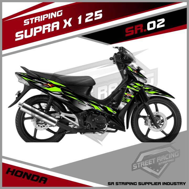 Striping Supra X Sticker Striping List Variasi Motor Supra X