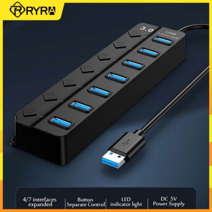 RYRA USB 3 0 HUB Multifunction USB Splitter 3 0 Power Adapter With