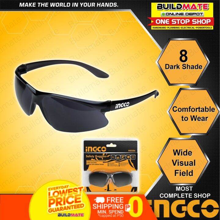 Ingco Safety Goggles Dark Shade Hsg Buildmate Iht Lazada Ph