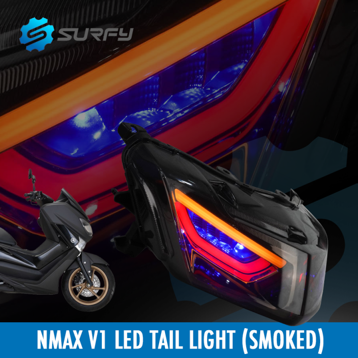 Nmax V1 Tail Light RGB Lights Smoke Flowing LED Vivid Color Lighting