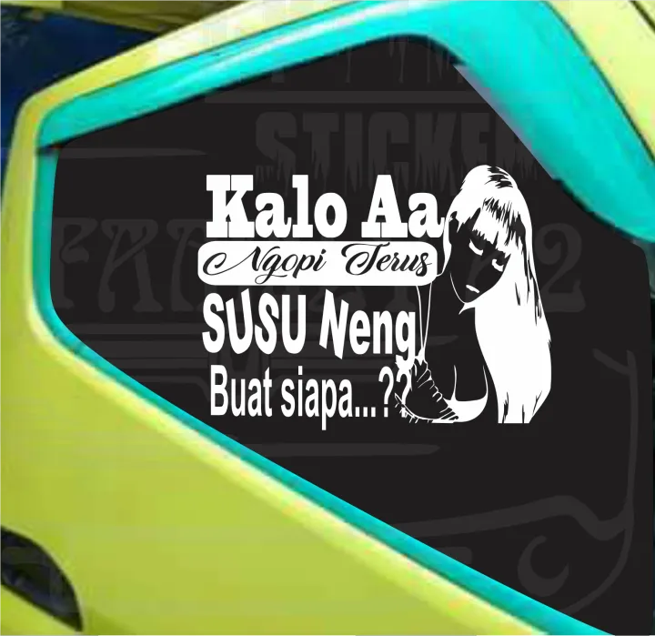 Cutting Sticker Kata Kata Stiker Mobil D Hidup Stiker Kaca Mobil