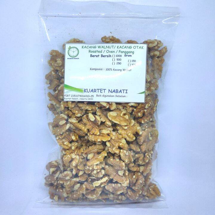 500gr Roasted Walnut Organik Kacang Otak Premium Oven Matang