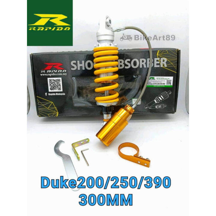 RAPIDO Shock Absorber Monoshock Gas 300MM KTM Duke 200 250 390 RC RC390