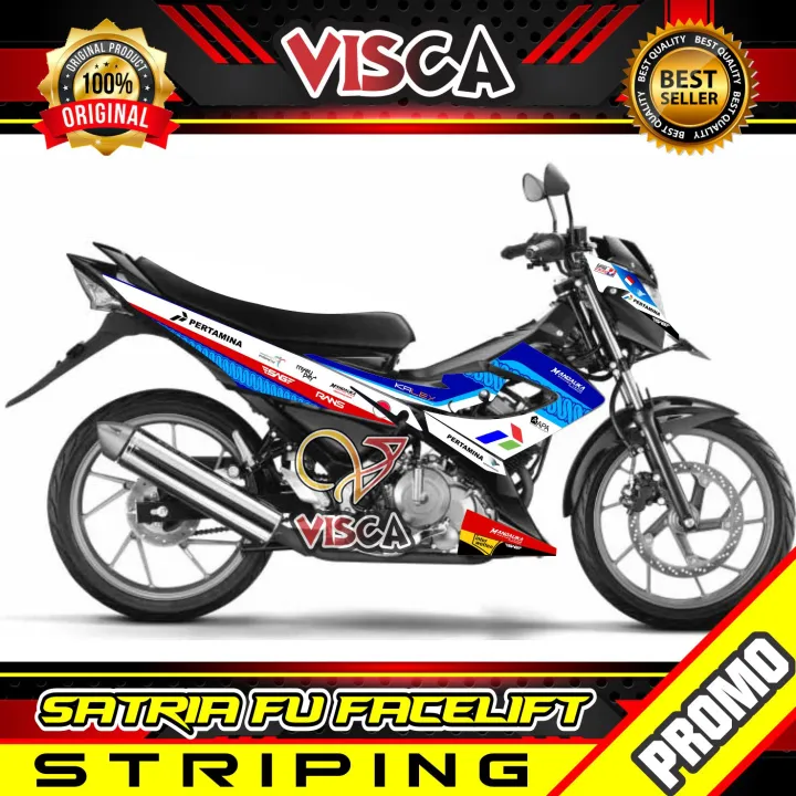 Striping Satria Fu Facelift Stiker Sticker Striping Variasi Lis