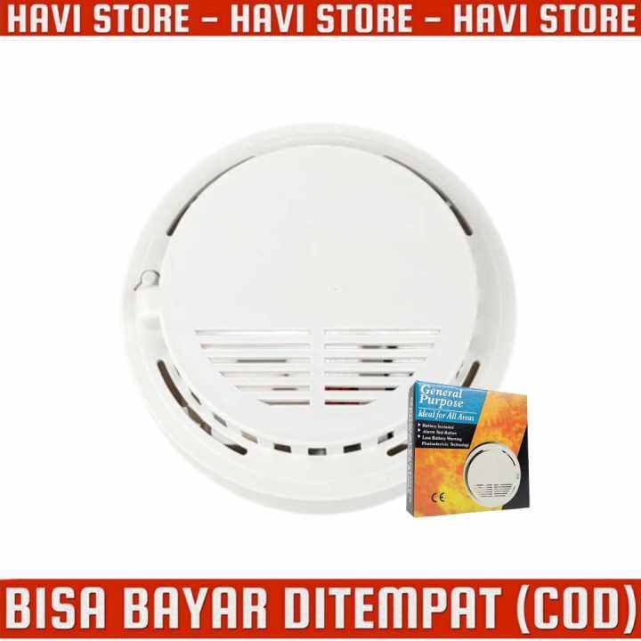 Smoke Detector Alat Pendeteksi Asap Kebakaran Lazada Indonesia