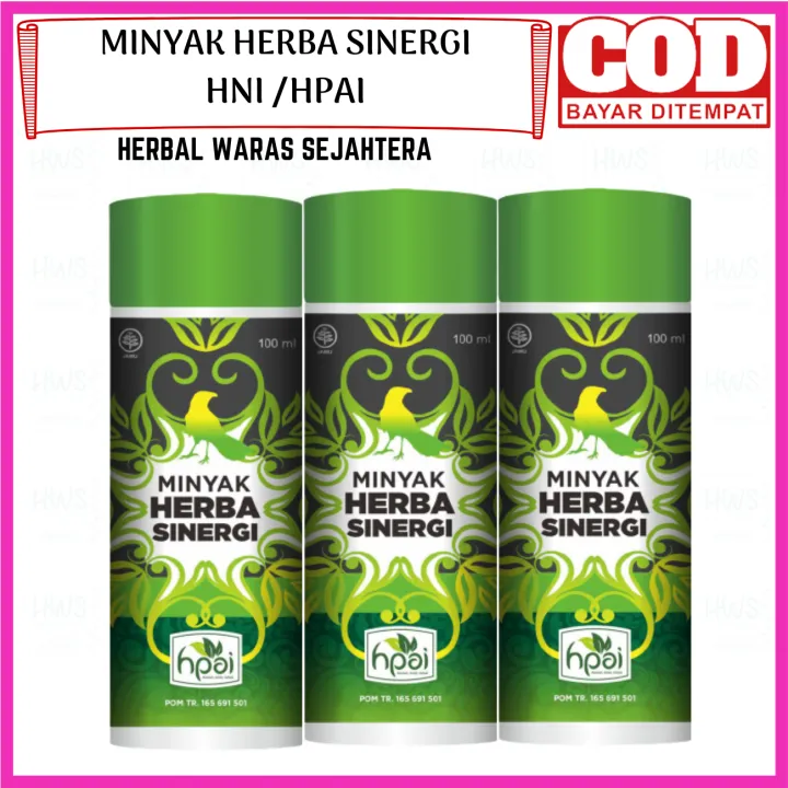 Paket Botol Minyak Herba Sinergi Mhs Hni Hpai Minyak Butbut Hpai