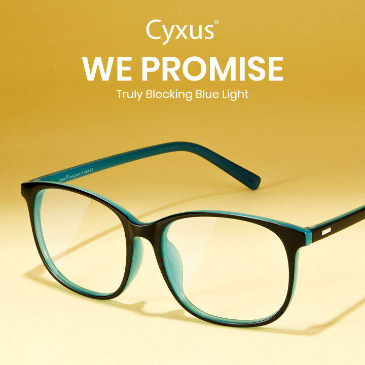 Cyxus Blue Light UV Blocking Computer Glasses Clear Lens Anti