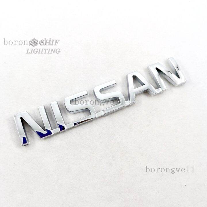 1 X ABS Chrome NISSAN Logo Car Auto Rear Trunk Lid Emblem Badge Sticker