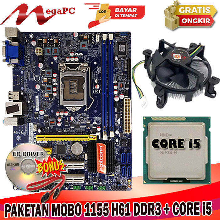 Paket Motherboard Lga H Ddr Core I Fan Bonus Kabel