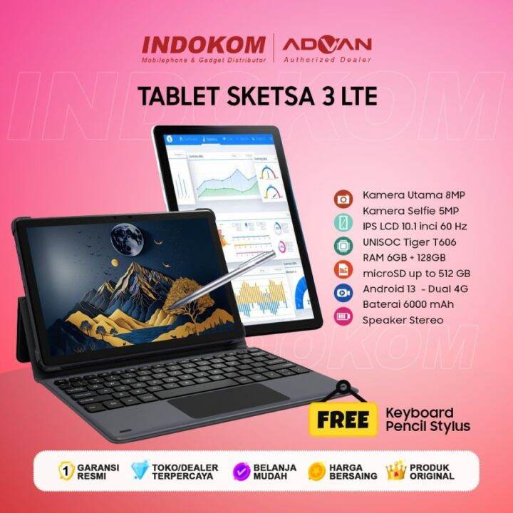 Advan Tab Sketsa 3 10 1 6GB 128GB Tiger T606 Android 13 Lazada Indonesia