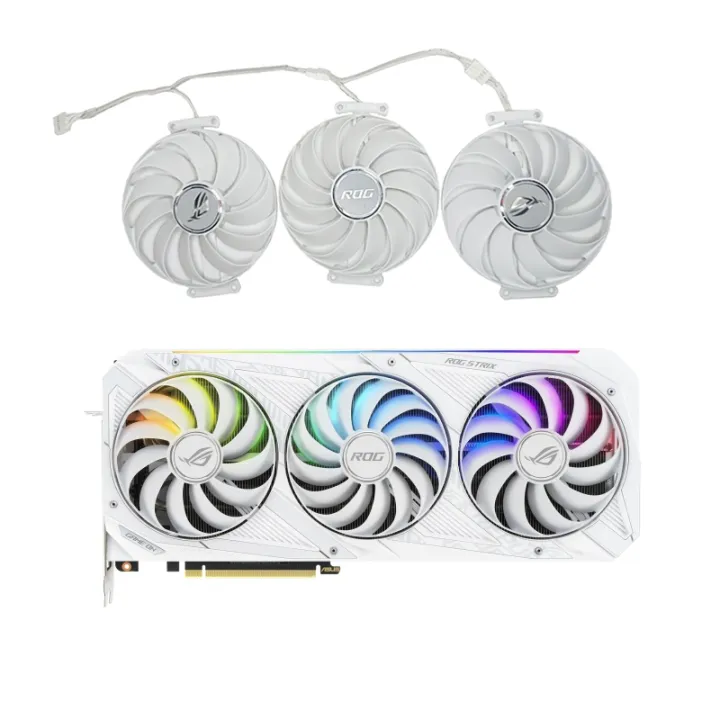 New White Pcsset Mm Pin Cf U S Rtx Cpu Cooling Fan For Asus