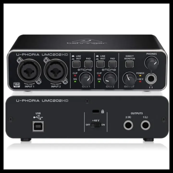 Soundcard Behringer Umc Hd Audio Interface Original Lazada Indonesia