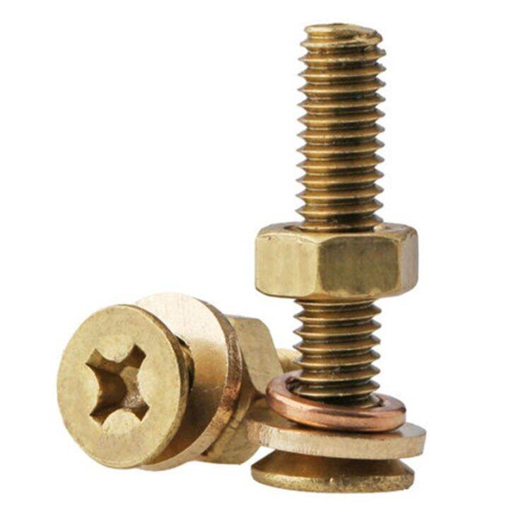 2023 HOT Cili96969 Brass Cross Countersunk Head Screw Nut Set With