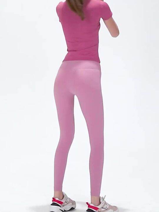 No Embarrassment Line Nude Feel Yoga Pants Female 2023 New High Waist