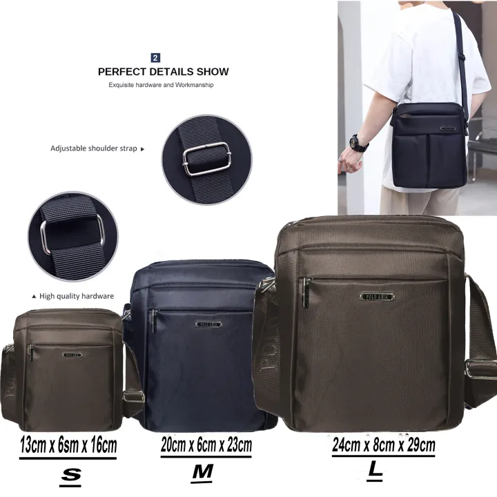 Sling Bag Tas Selempang Polo Import Tas Kerja Pria D Trend Sepanjang