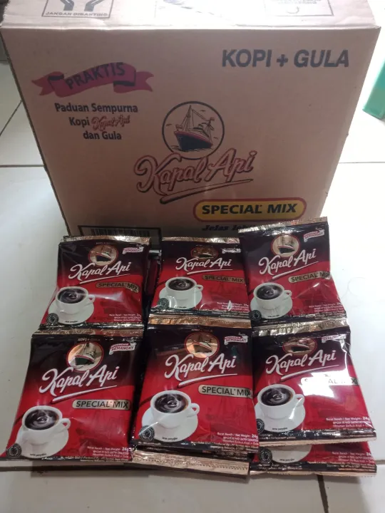 Renteng Kopi Kapal Api Special Mix Gr Isi Sachet Lazada