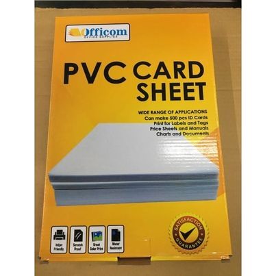 Officom PVC ID Card Sheet A4 50 Sheets Lazada PH