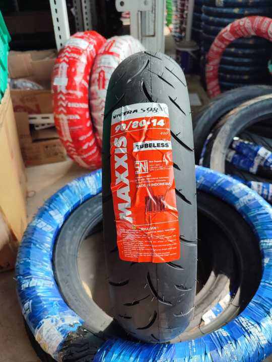 Ban Luar Motor MAXXIS VICTRA S98 ST Tubless RING 14 Ukuran 90 80 14 Ban