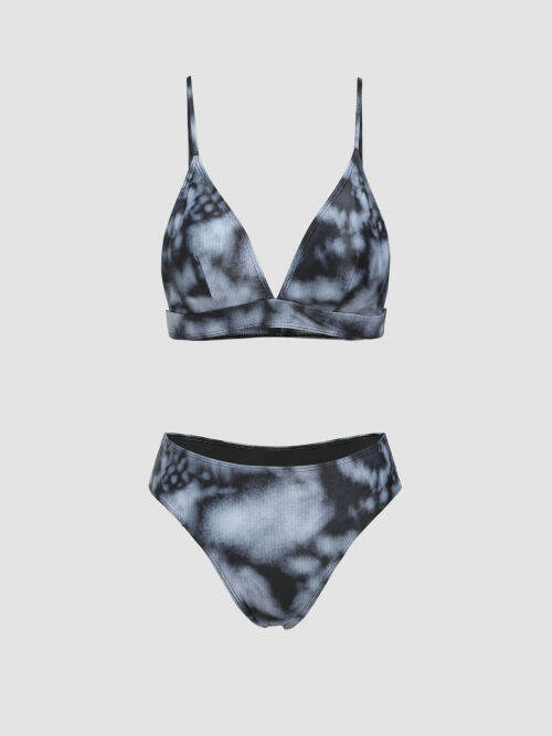 Cider Tie Dye High Waist Triangle Bikini Swimsuit Lazada PH