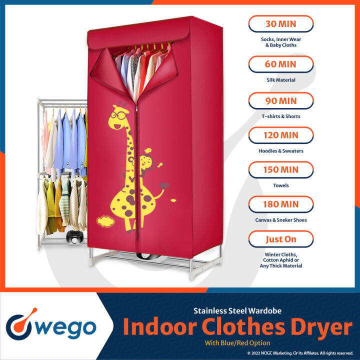 Owego W High Quality Hot Air Clothes Dryer Stainless Steel