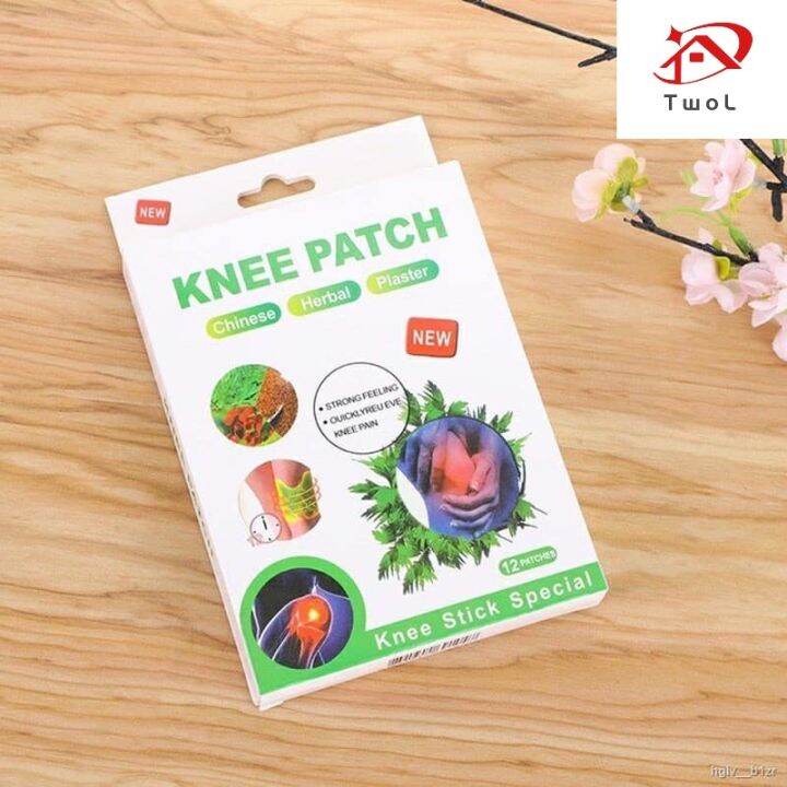 TwoL Original Knee Patch Chinese Herbal Plaster Wormwood Extract Knee