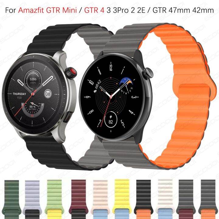 Nam châm Silicone dây đeo hình vòng cho Huami AMAZFIT GTR mini GTR 4 3