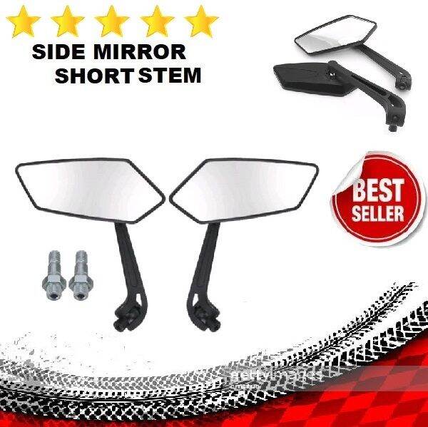 YAMAHA Mio Gravis Side Mirror Short Stem Color Black Motorcycle 2516H