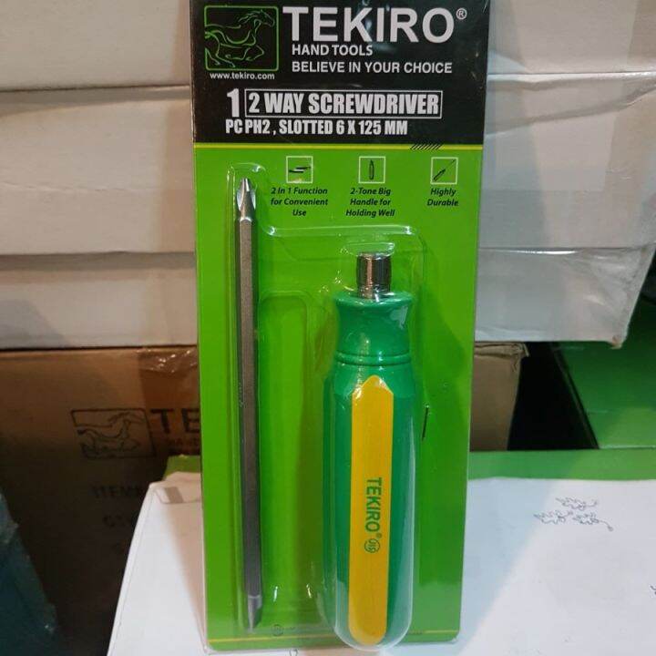 OBENG DUA ARAH TEKIRO TWO WAY SCREWDRIVER TEKIRO SD TW0849 TEKIRO