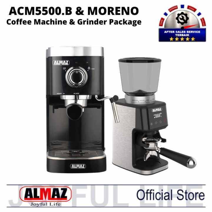 Bundle Coffee Machine Almaz ACM5500 Grinder Machine MORENO Lazada