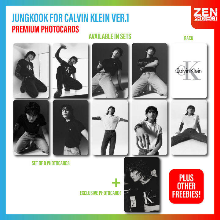 SET OF LAMINATED JUNGKOOK FOR CALVIN KLEIN VER 1 PREMIUM INSPIRED