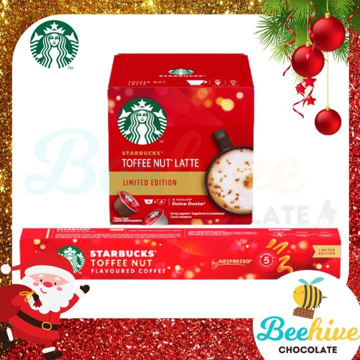 Starbucks Nespresso Dolce Gusto Holiday Blend Toffee Nut Latte Coffee