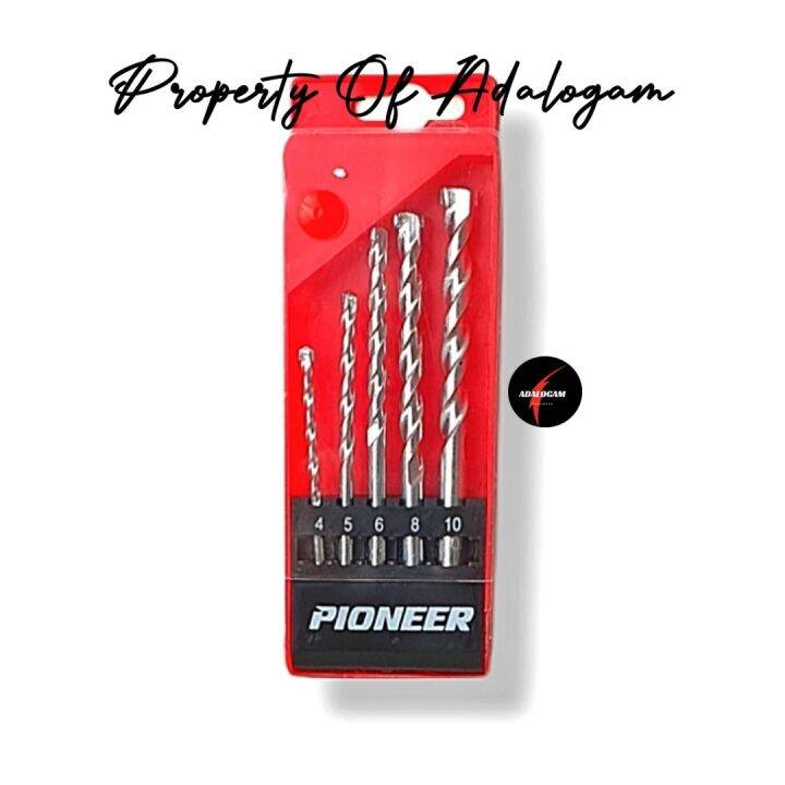 Pioneer Mata Bor Beton Tembok Set Pcs Mm Lazada Indonesia